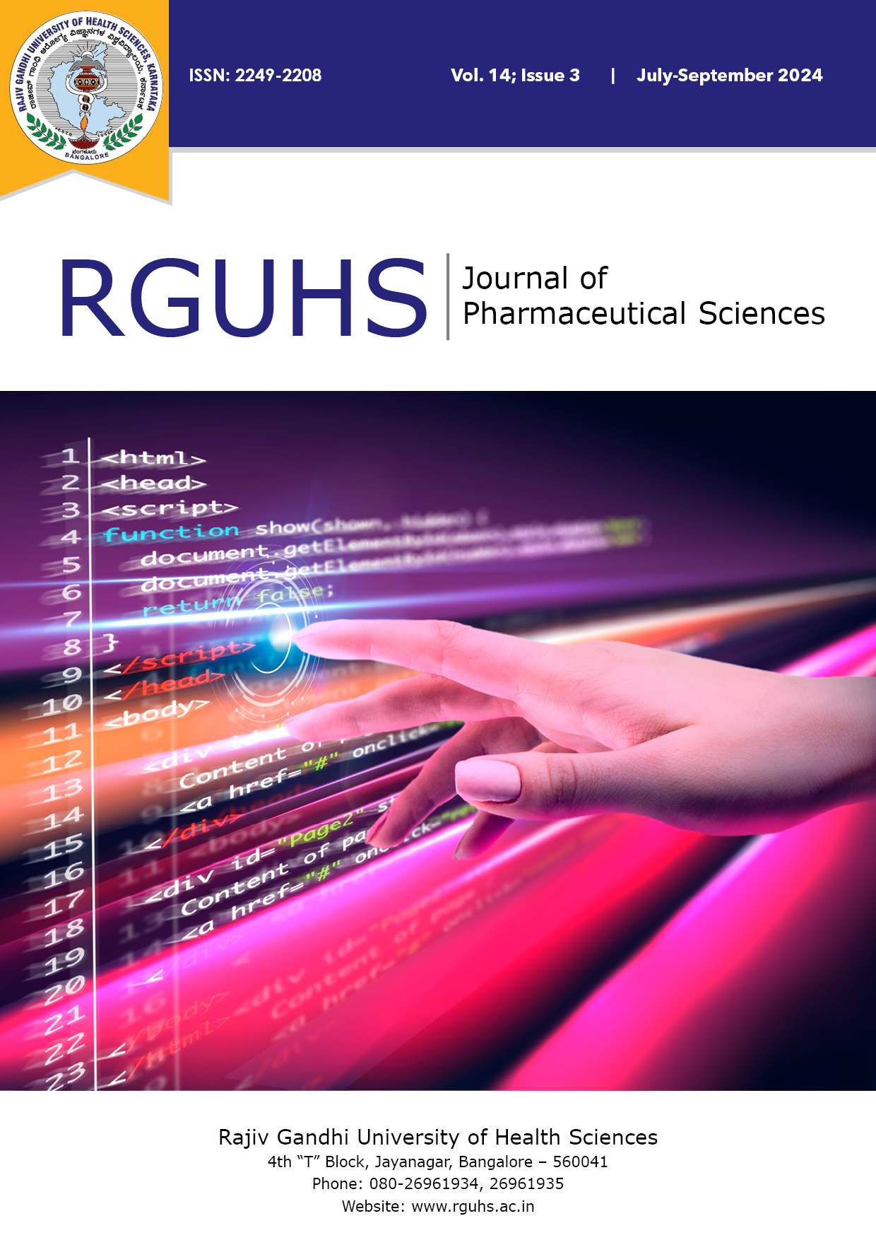 RJPS Journal Cover Page